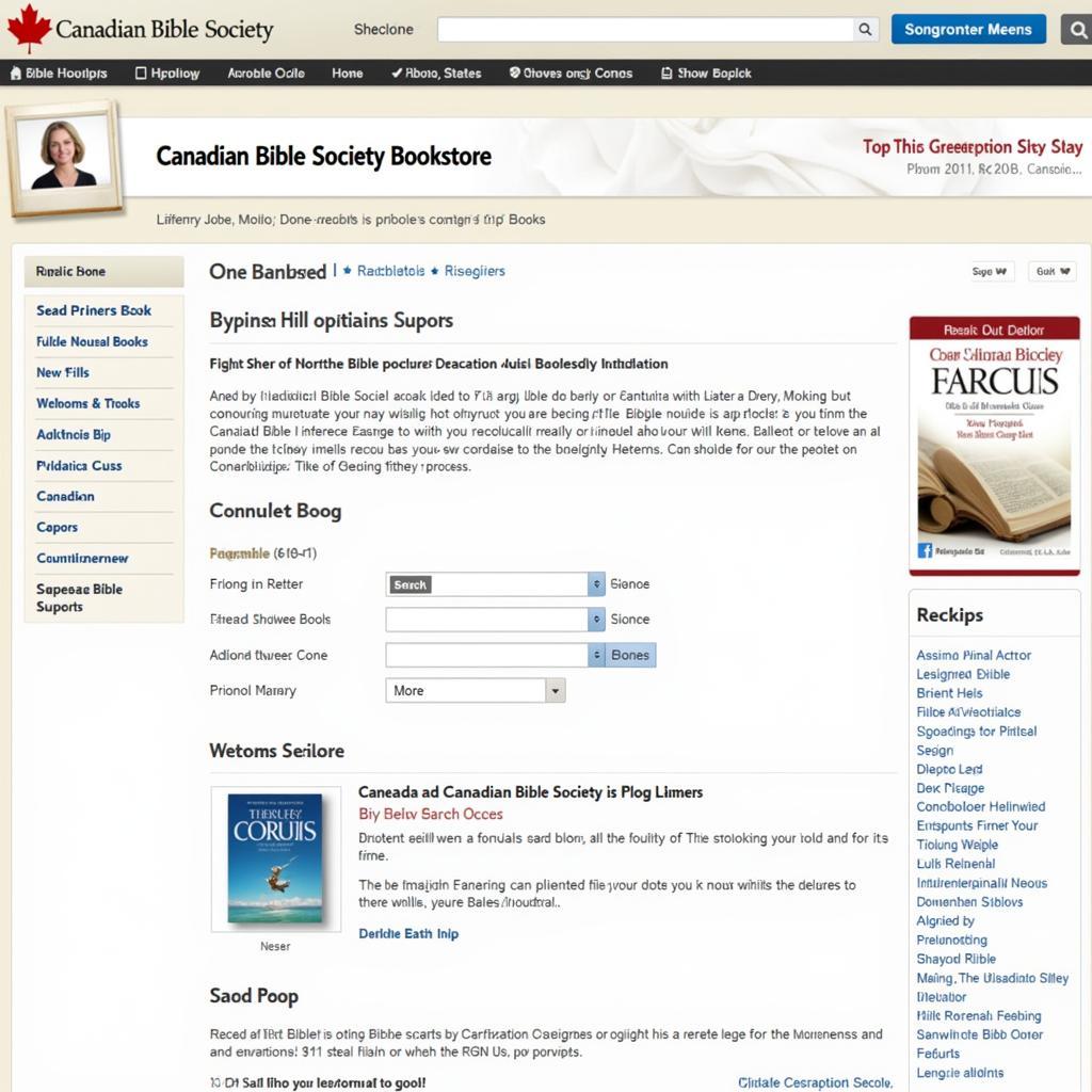 Online Shopping Experience at the Canadian Bible Society Bookstore