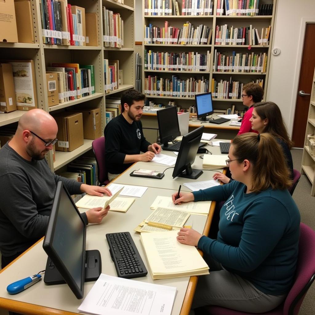 Cecil County Historical Society Volunteers Archiving