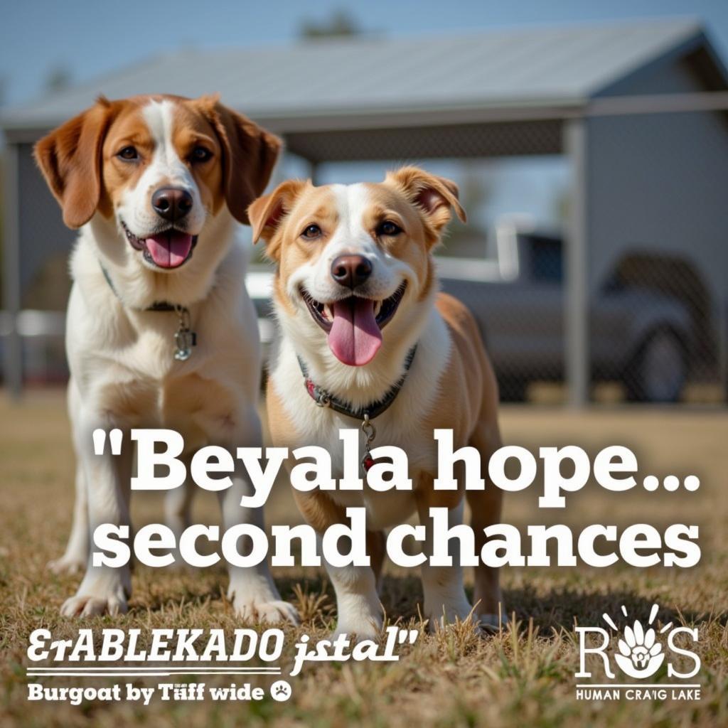 Smiling dog awaiting adoption at Cedar Creek Lake Humane Society