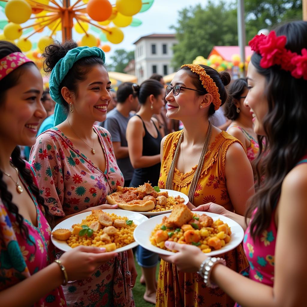 Image of a multicultural festival