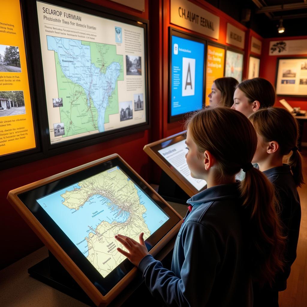 Interactive Exhibit at the Chagrin Falls Historical Society