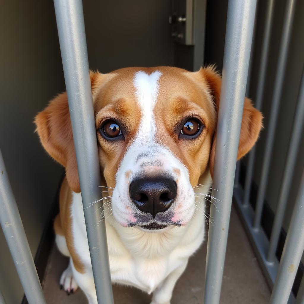 Dog awaiting adoption at Charles County Humane Society