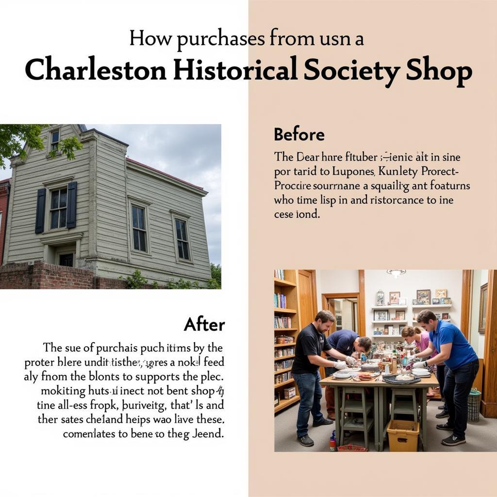 Charleston Historical Society Shop Supporting Preservation Efforts