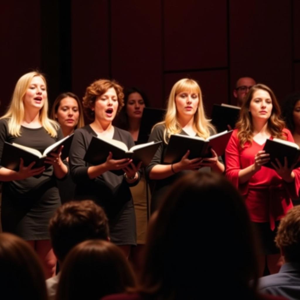 Chester County Choral Society performing on stage