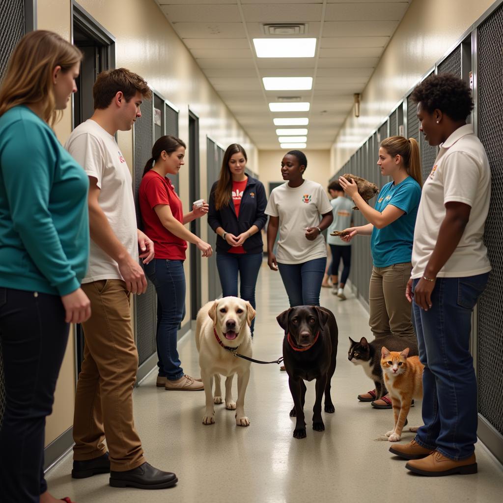 Volunteers at the Chilton County Humane Society