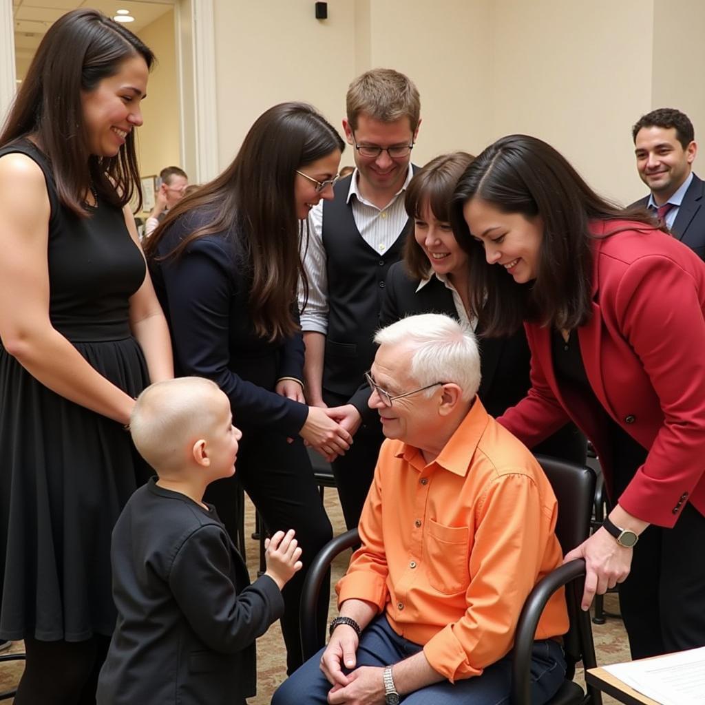 Members of the Washington Cathedral Choral Society participating in a community outreach program