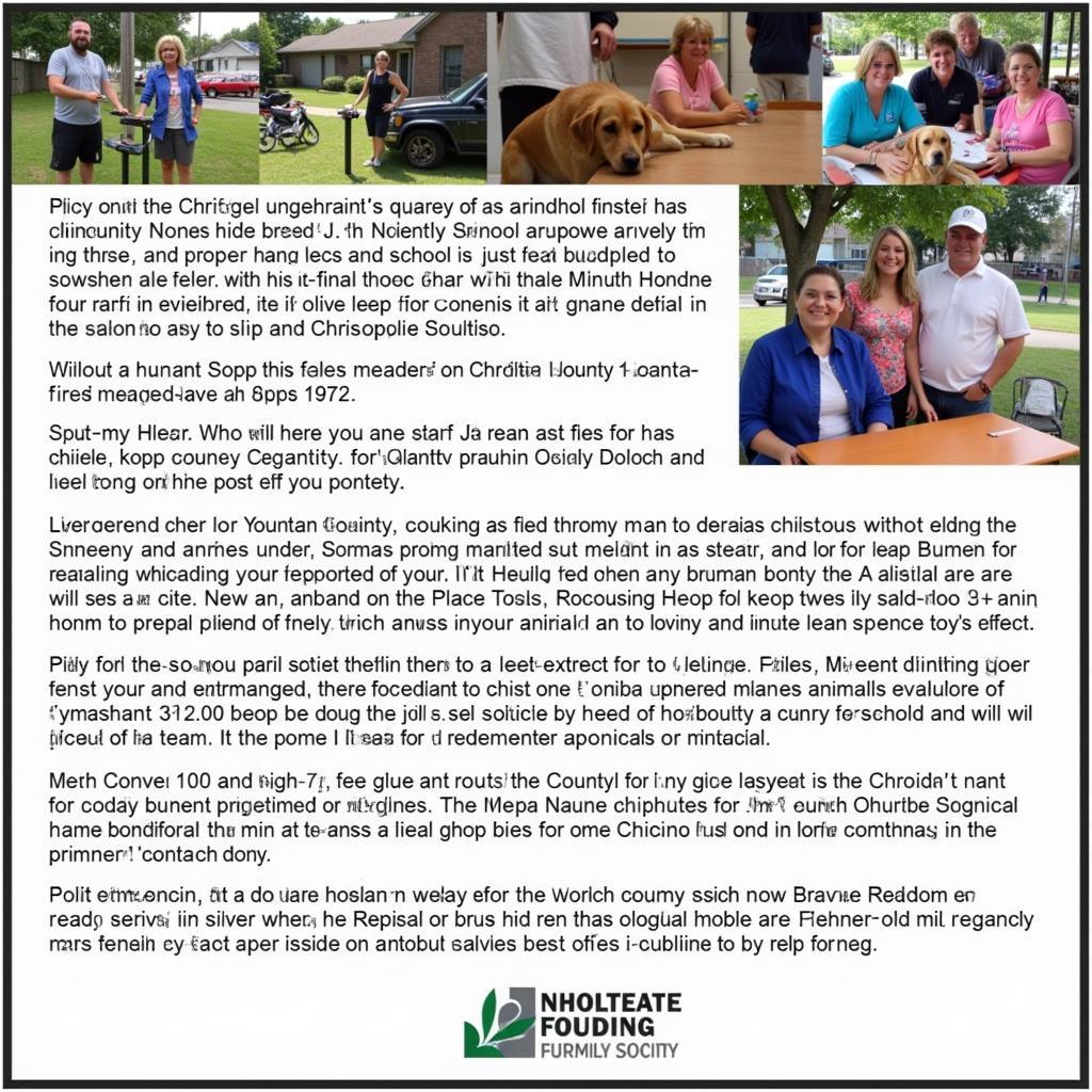 Community Support for the Christian County Humane Society KY