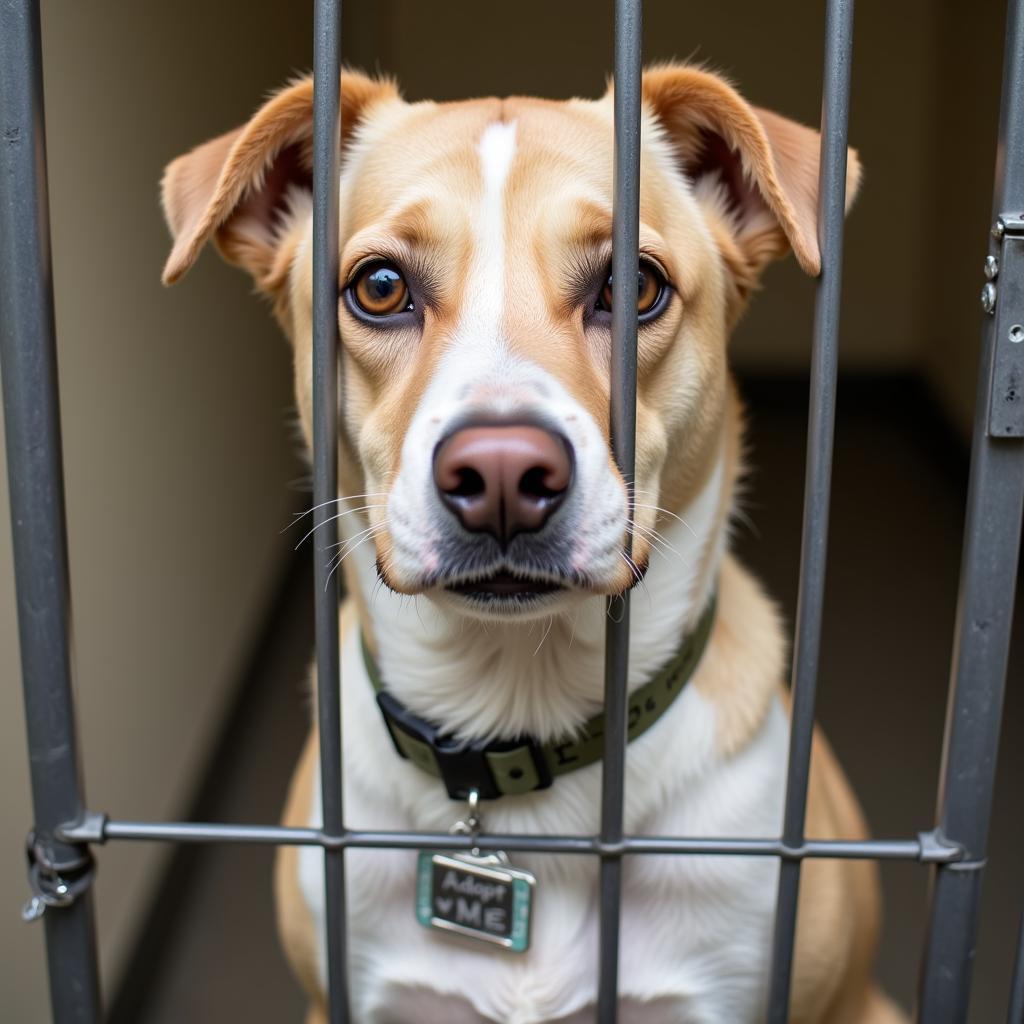 Dog awaiting adoption at the Clark County Humane Society