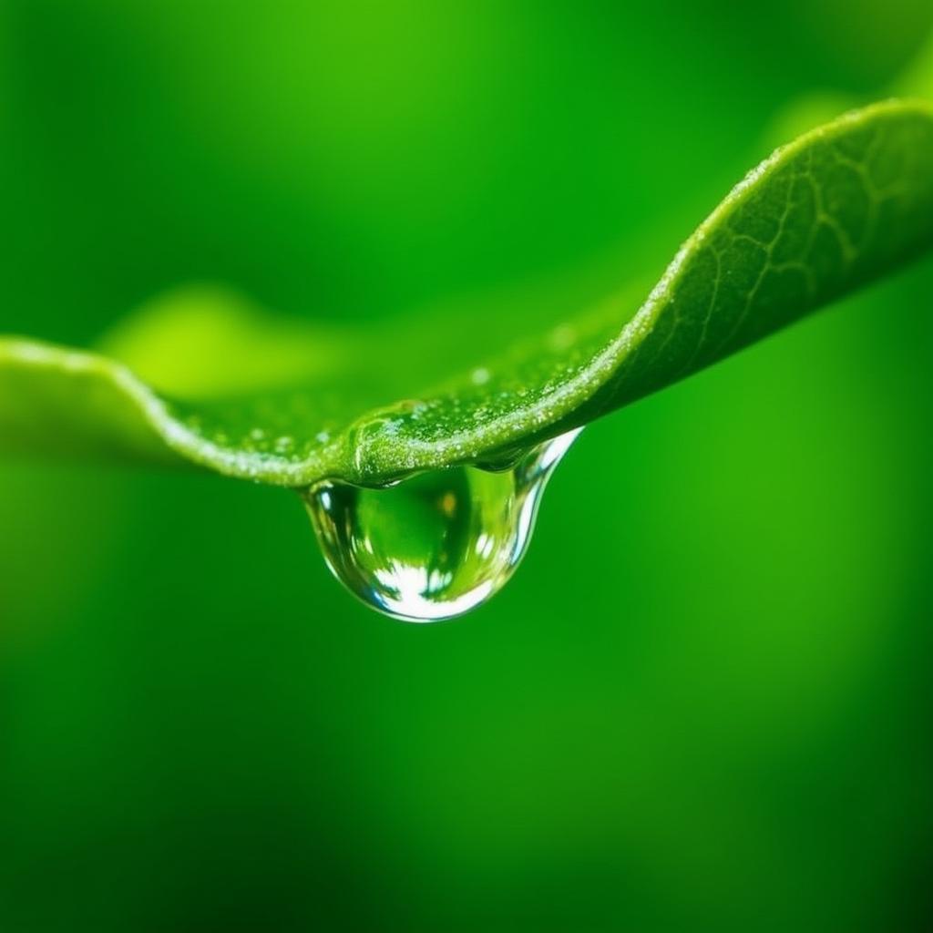 Water Droplet on a Leaf