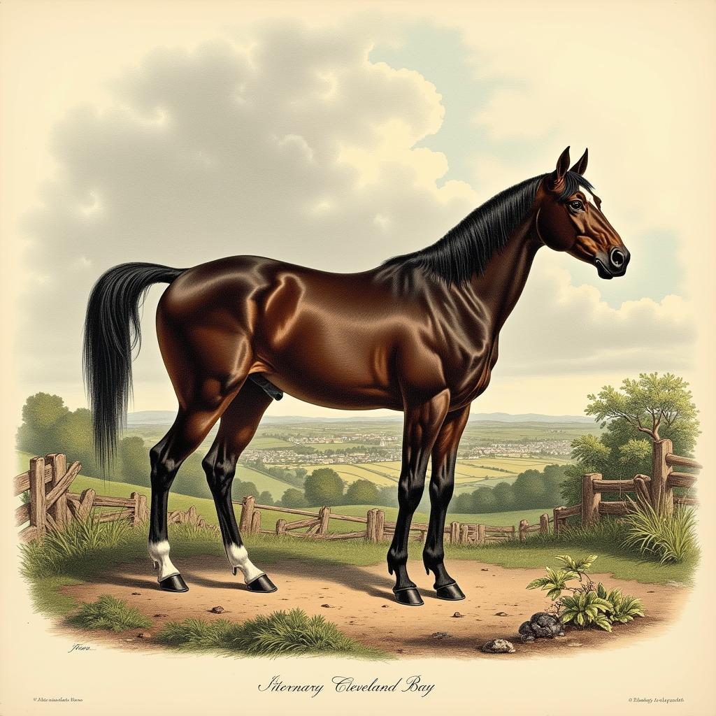 Cleveland Bay Horse in 18th Century England