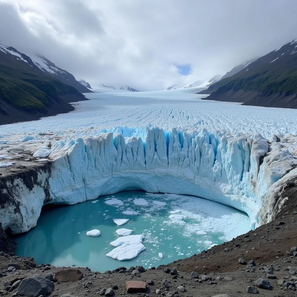 Melting Glacier: A Stark Reminder of Climate Change