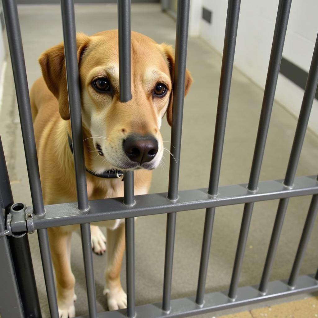 Dog awaiting adoption at Columbia County Humane Society