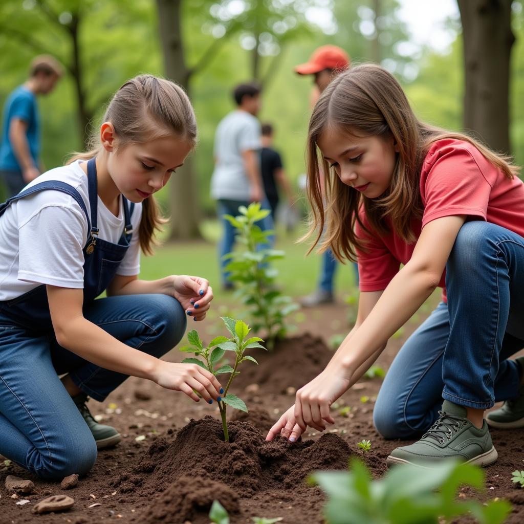 Community Service Project at Society Hill Drive