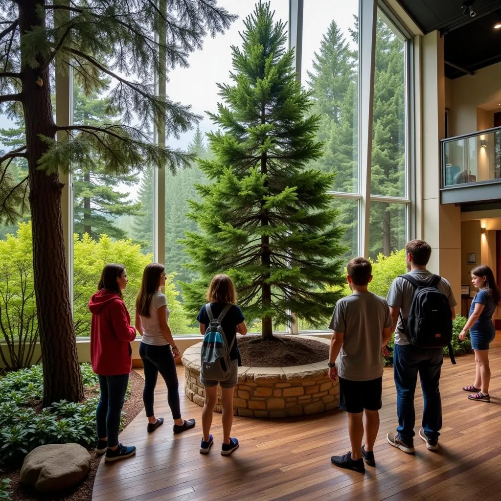 Visitors at the Conifer Historical Society and Museum