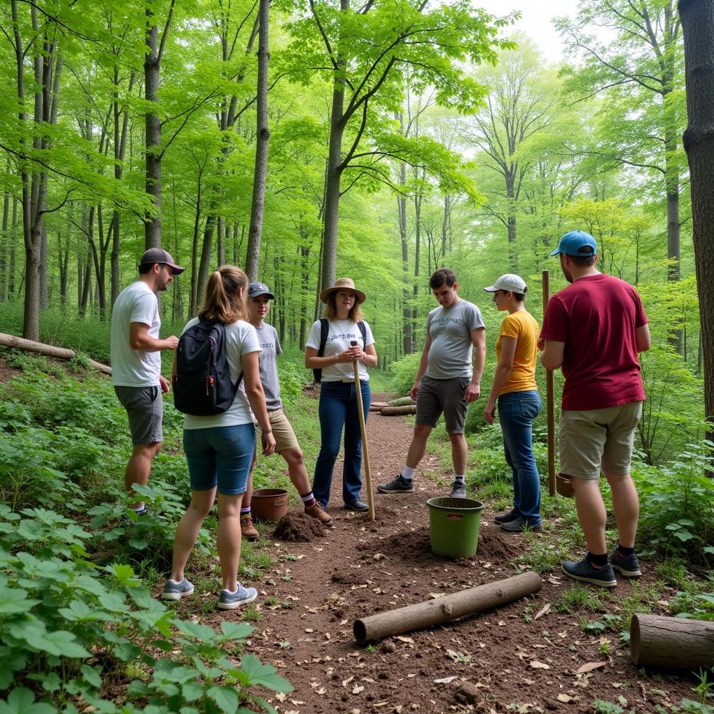 Volunteering at Connecticut Audubon Society Fairfield