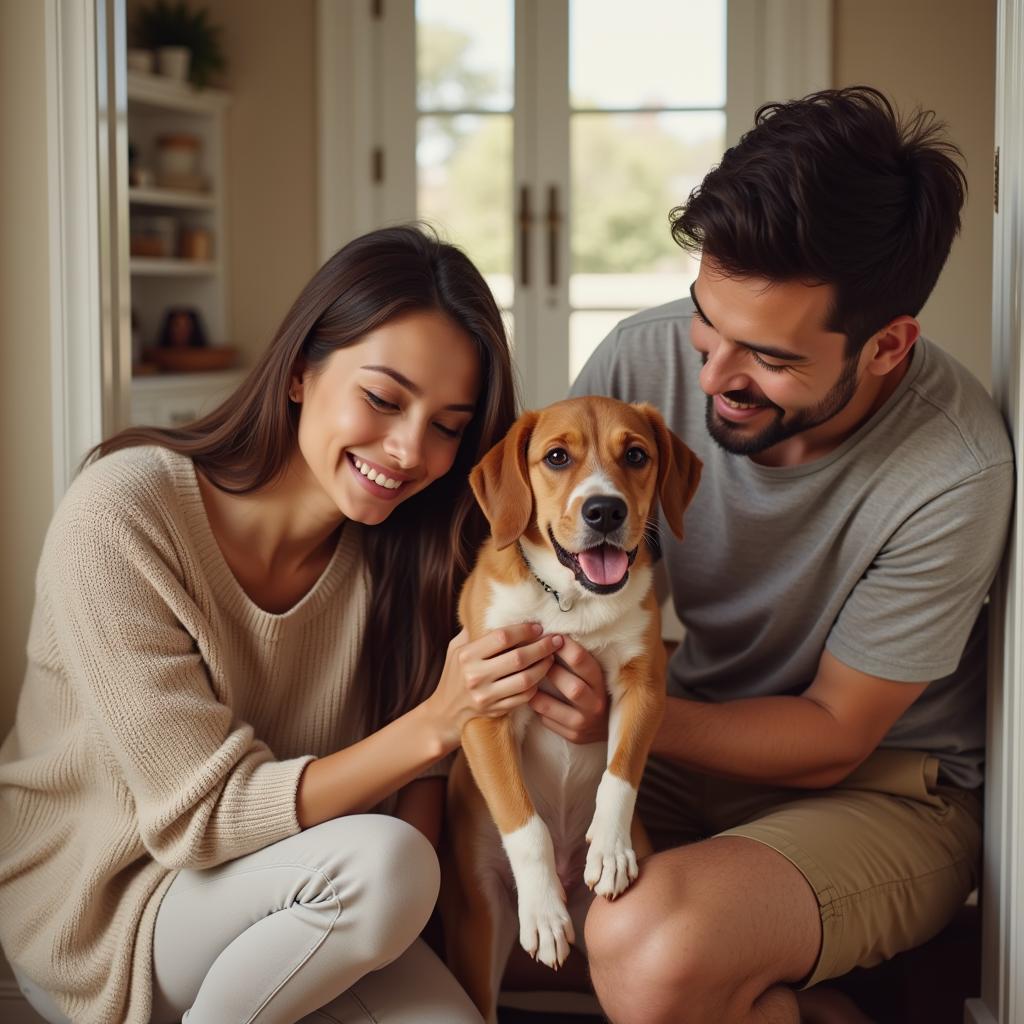 Connecticut Humane Society Happy Family Adopted Dog