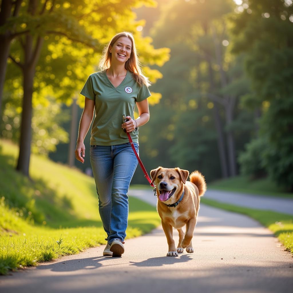 Connecticut Humane Society Volunteer Dog Walking