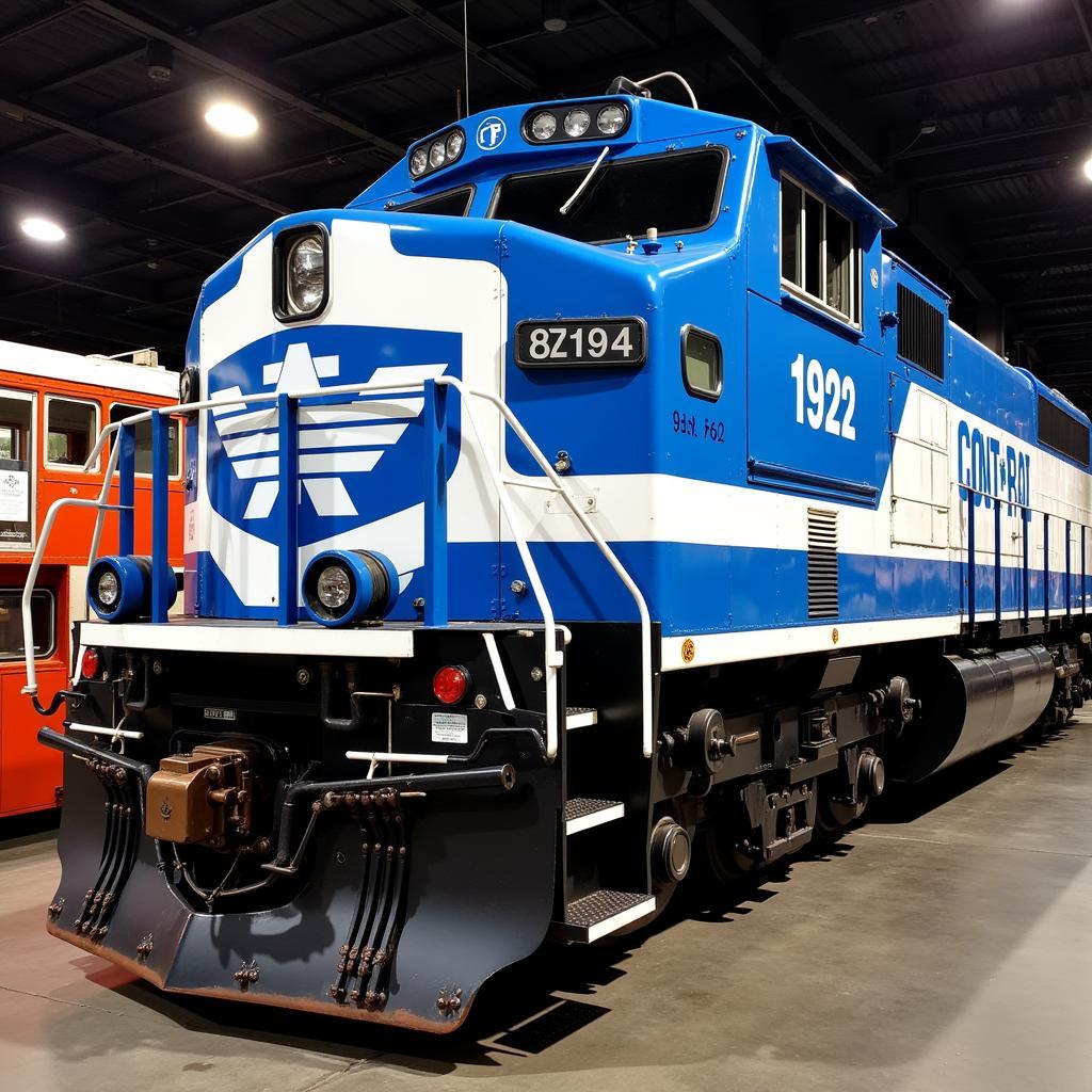 Restored Conrail Locomotive on Display