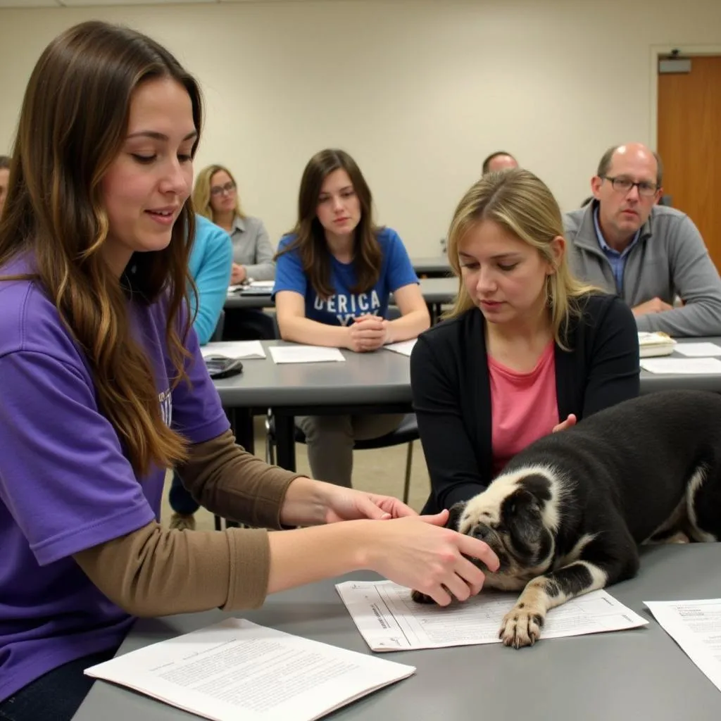 Conyers Humane Society volunteer training session