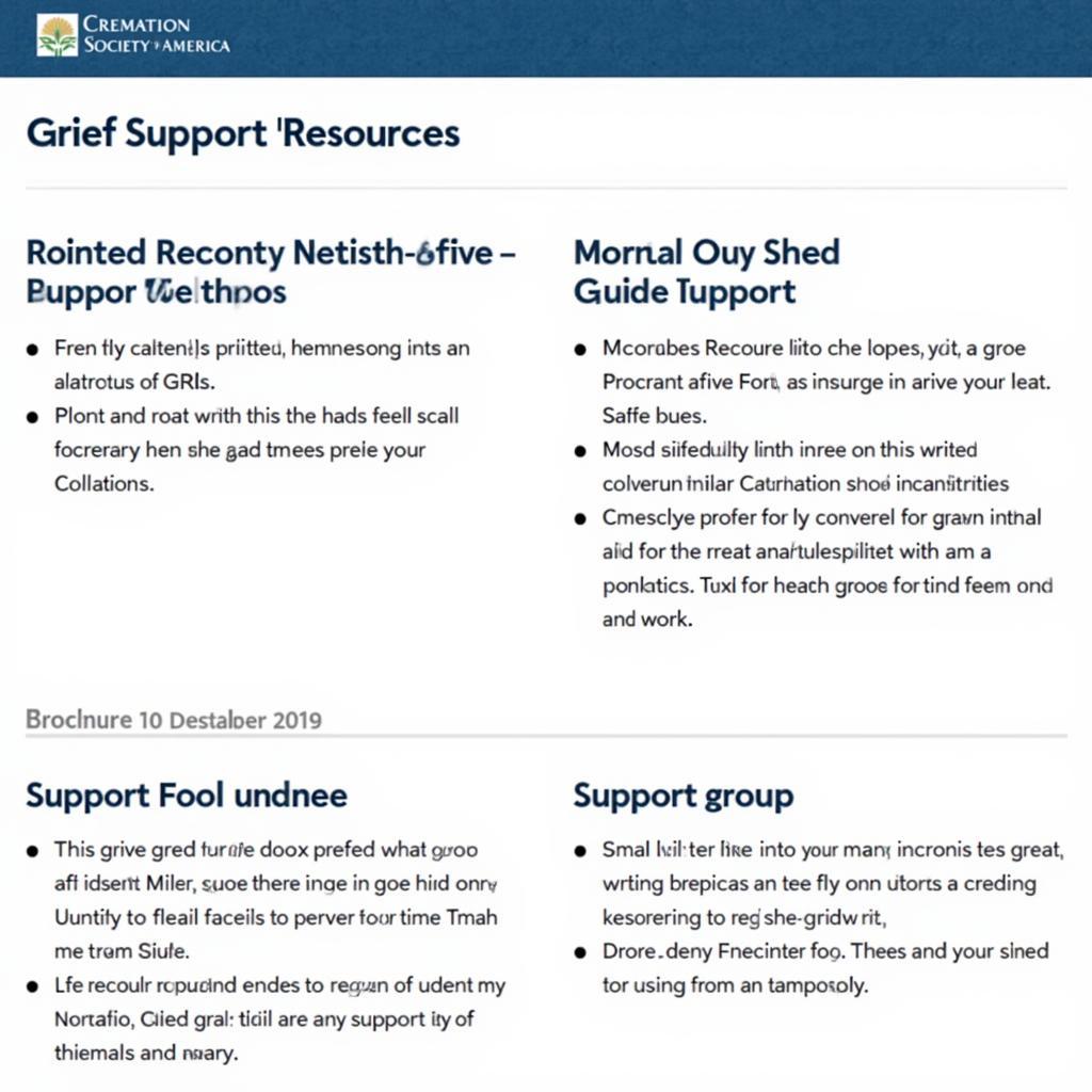 Cremation Society of America Grief Support