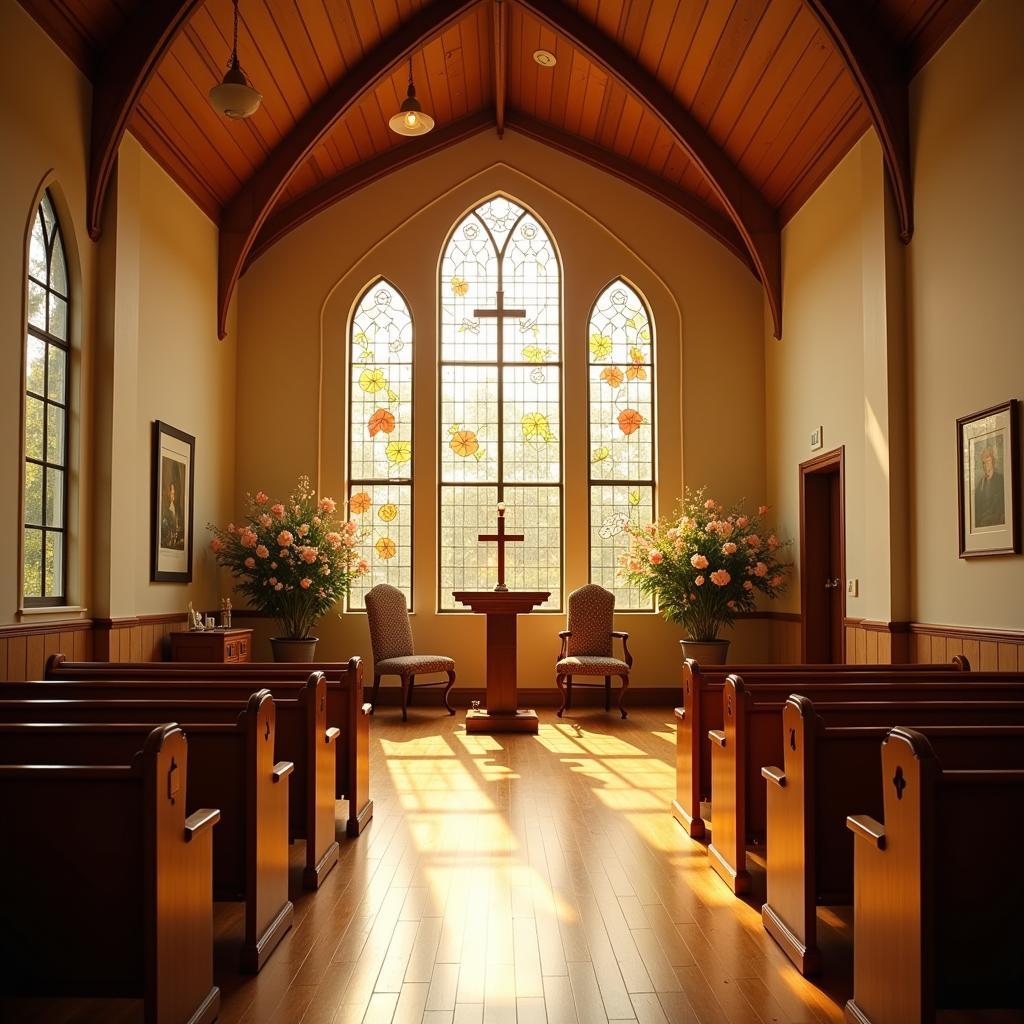 Peaceful memorial service at the Cremation Society of MN Edina chapel