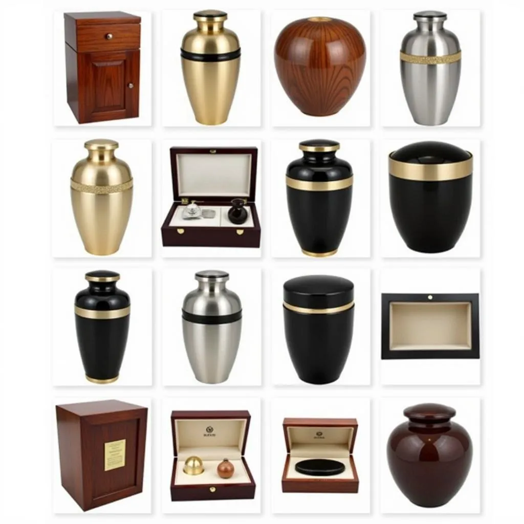 Variety of Cremation Urns and Keepsakes