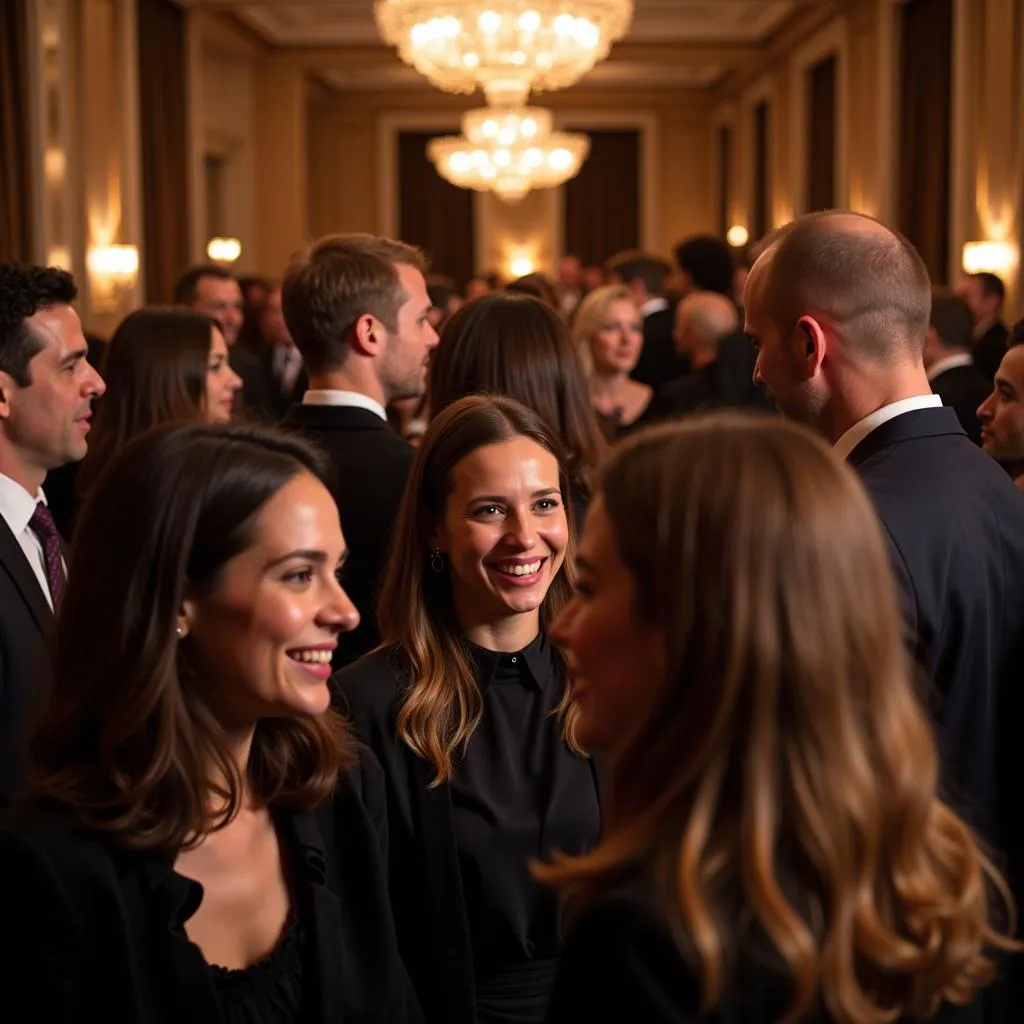 People Gathering at a Crown and Ivy Society Event