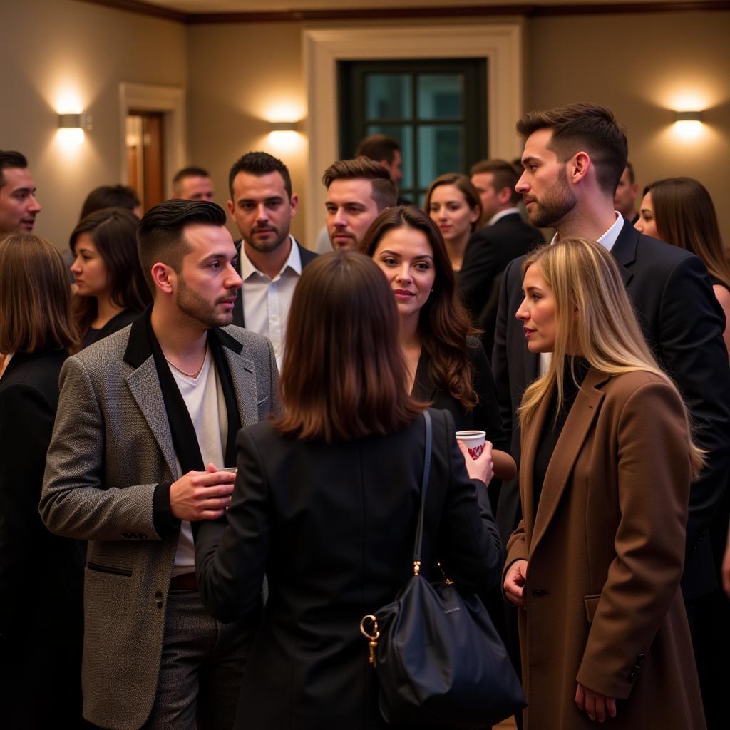 People Interacting at a Social Gathering, Highlighting Unconscious Bias