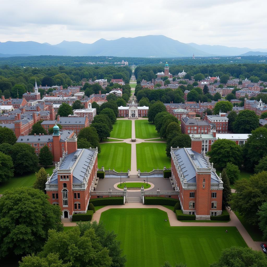 Historic buildings on the Dartmouth College campus, rumored to house secret societies.