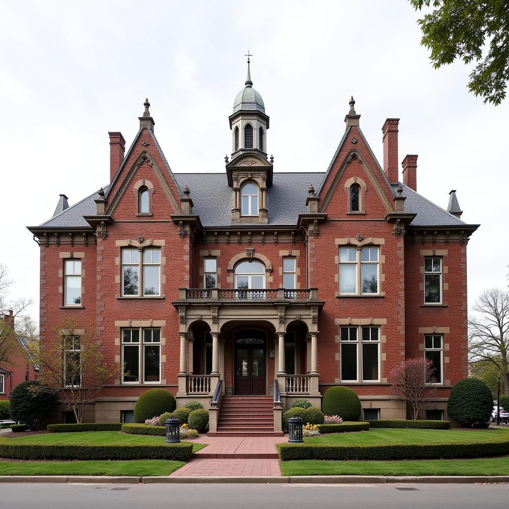 The grand facade of the Dauphin County Historical Society building