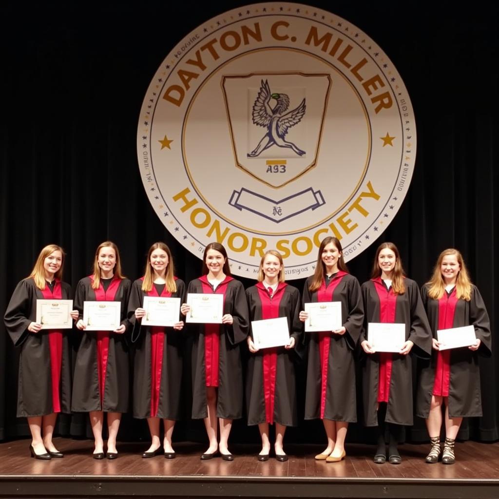 Dayton C. Miller Honor Society Induction Ceremony