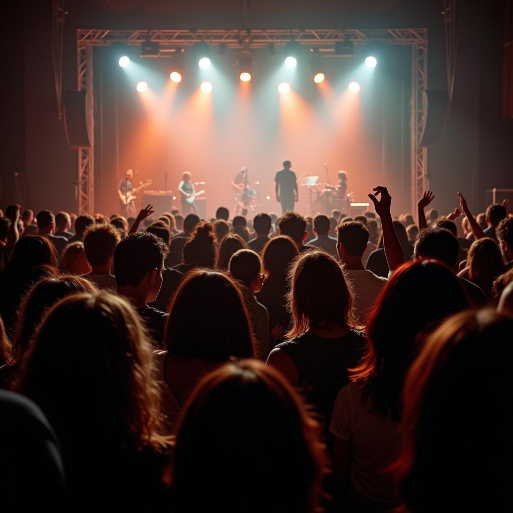 People connecting through music at a concert