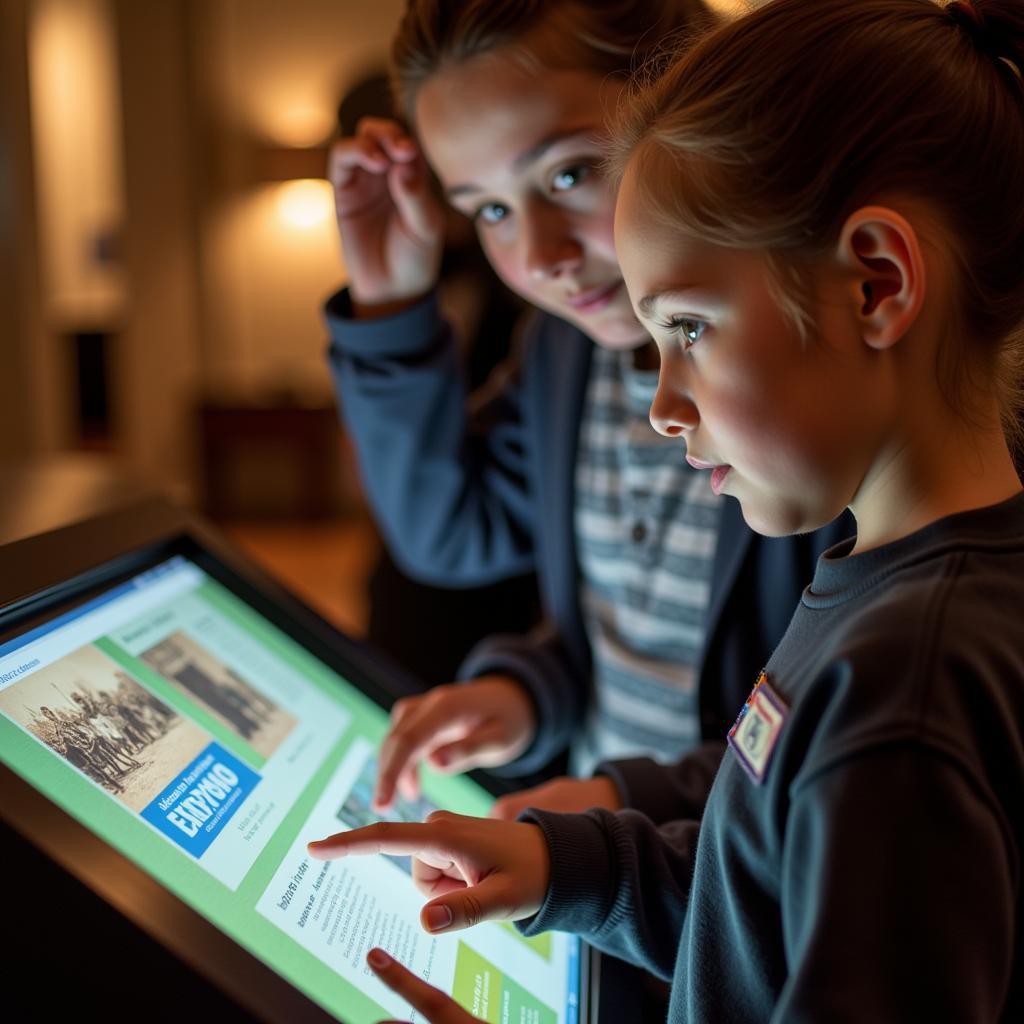 Interactive Exhibit at the Delaware County Historical Society