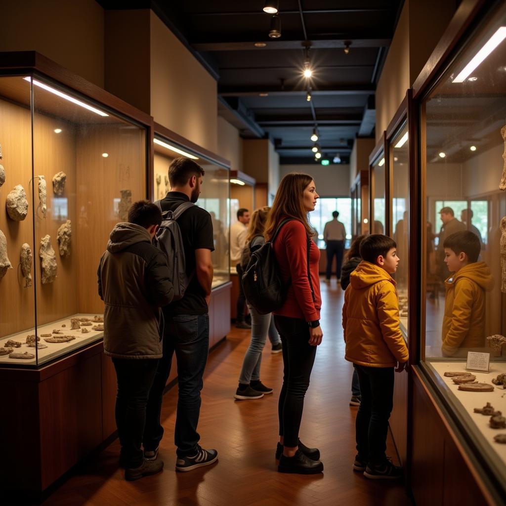 Visitors Exploring an Exhibit at the Delaware Historical Society