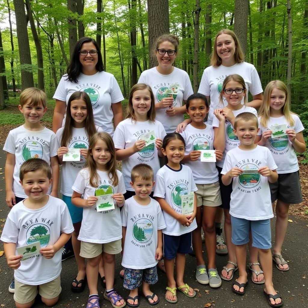 Group Photo of Children at Delaware Nature Society Summer Camp