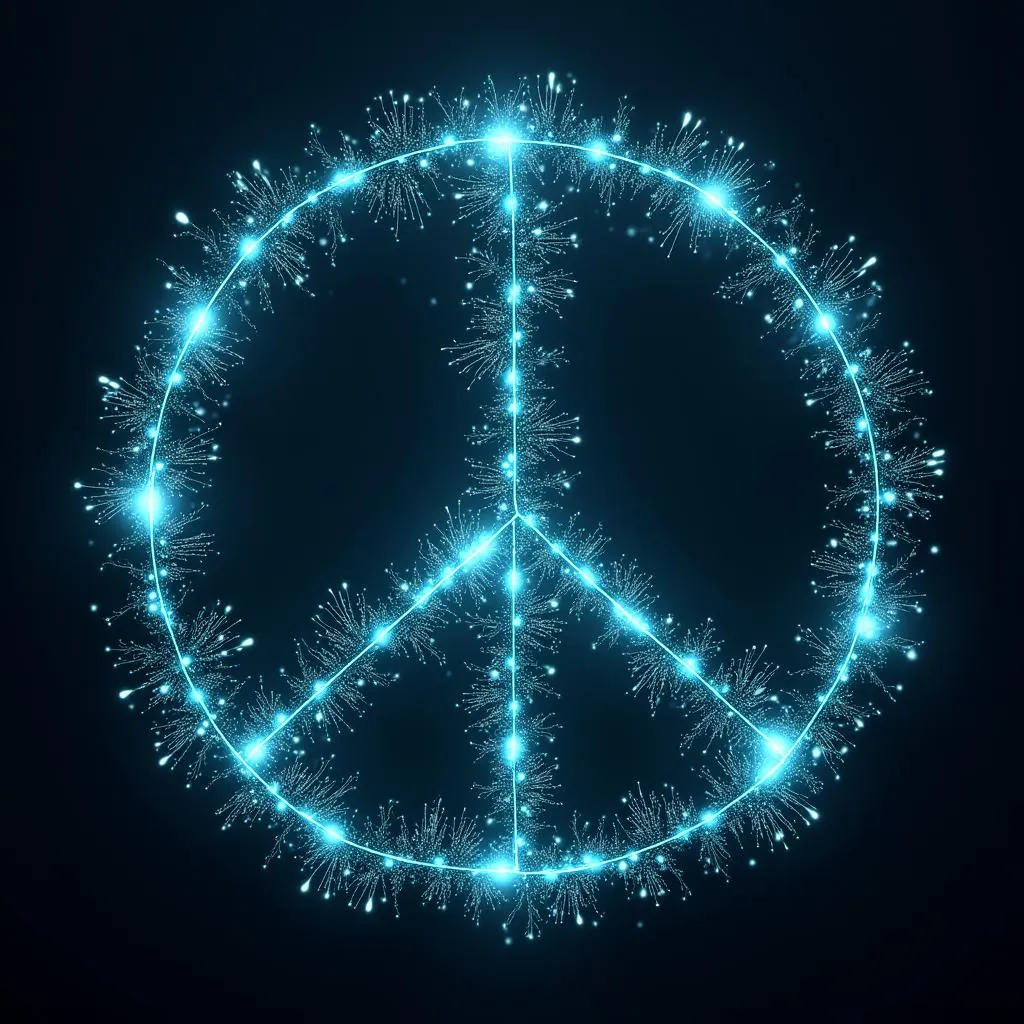 Digital Peace Symbol