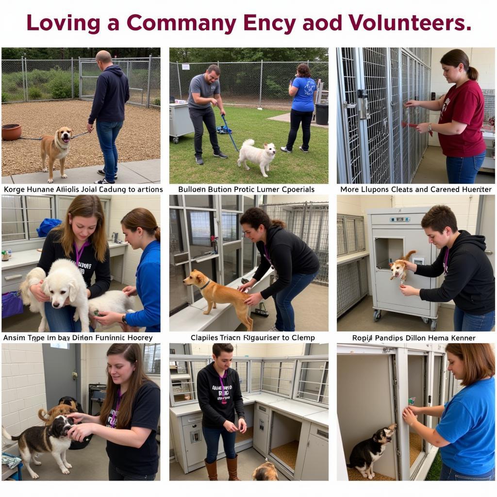 Dillon Humane Society Volunteers Caring for Animals