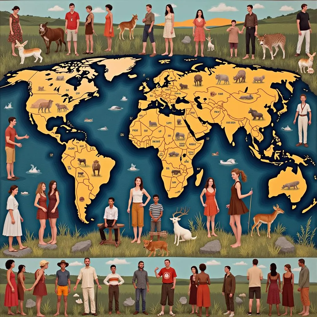 Depiction of the diversity of foraging communities worldwide