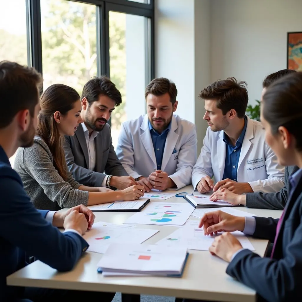 Neurologists Collaborating on Research