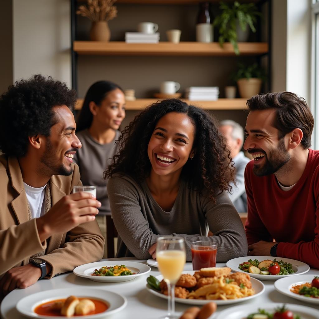 Diverse Group of People Sharing Laughter