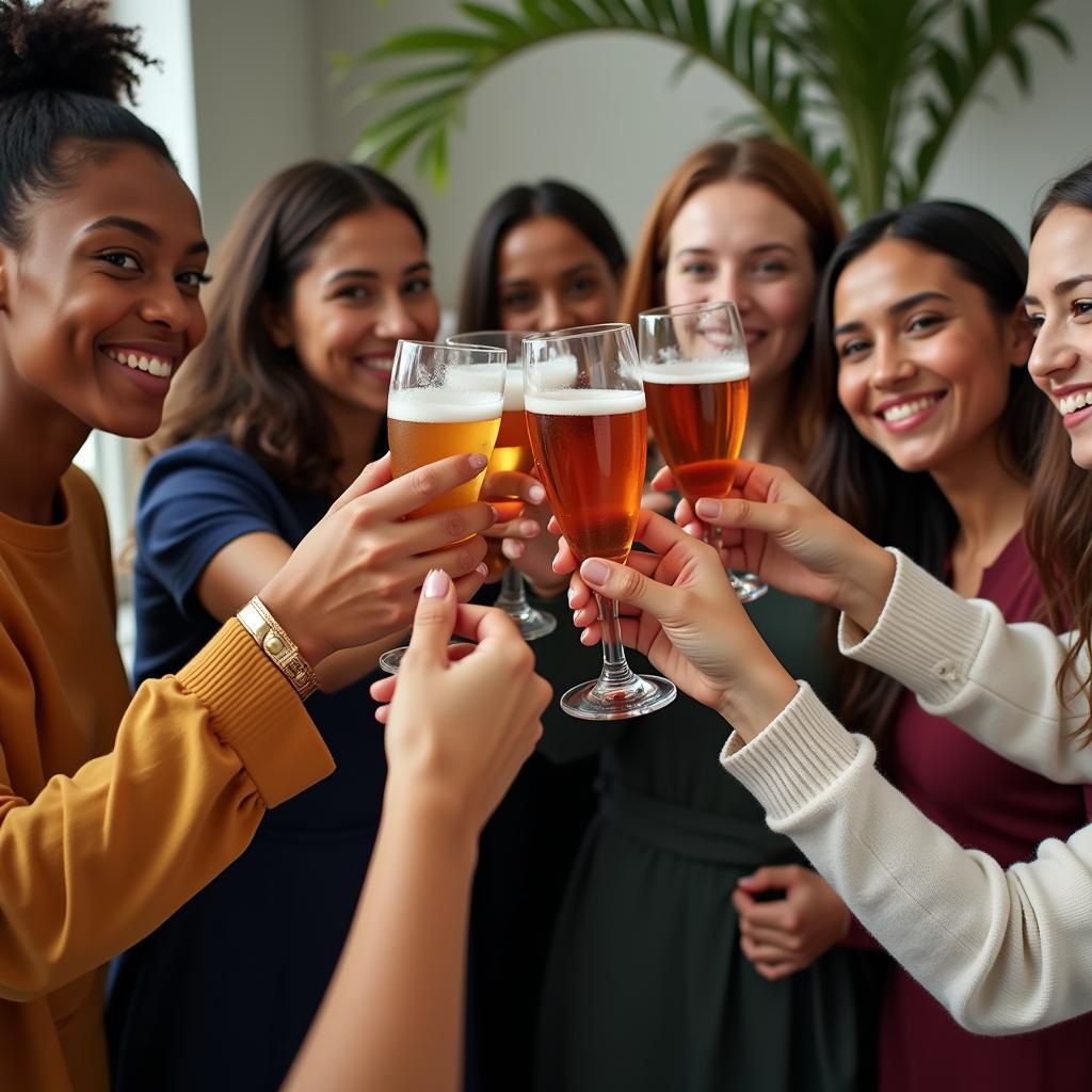 Women Celebrating Achievements Together