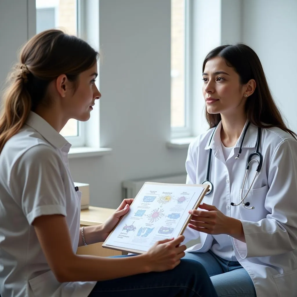 Doctor Explaining RNA Therapy to Patient