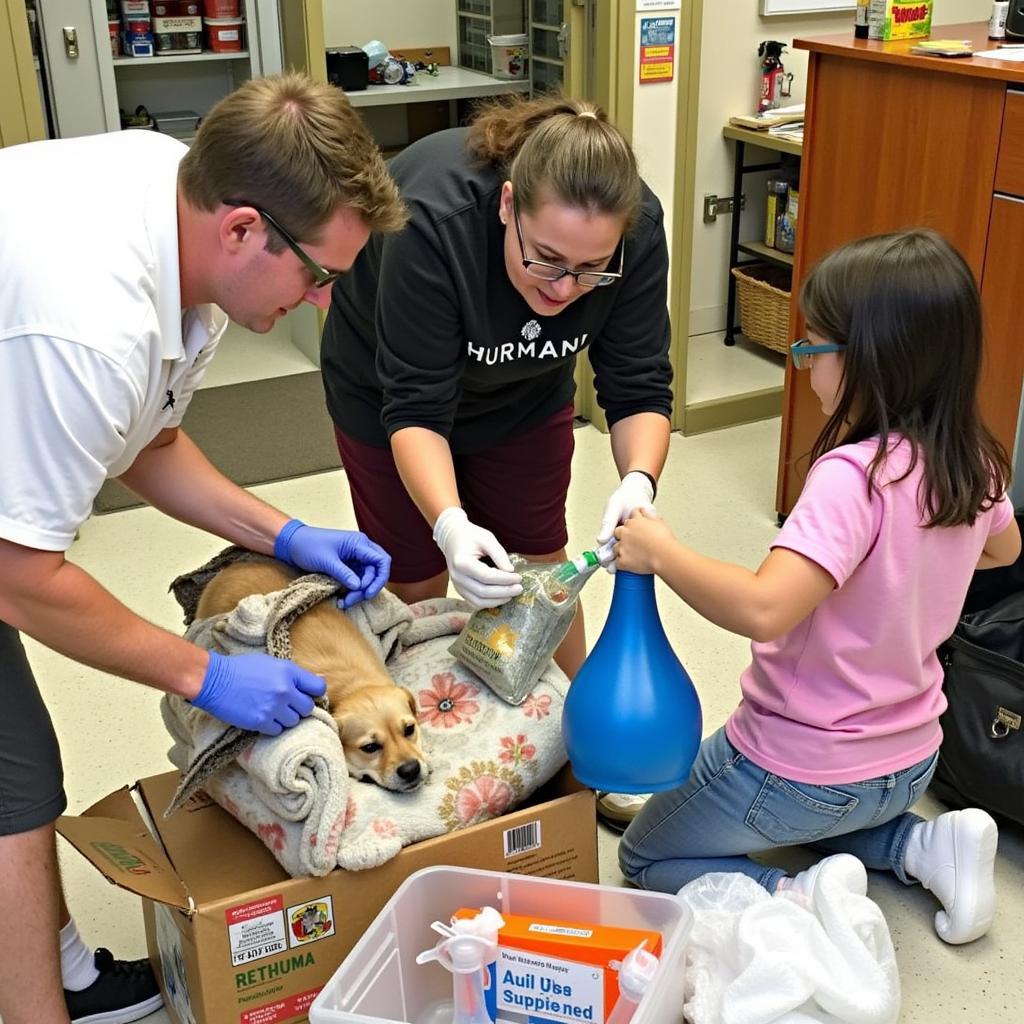 Donating Supplies to the Humane Society in New Smyrna Beach