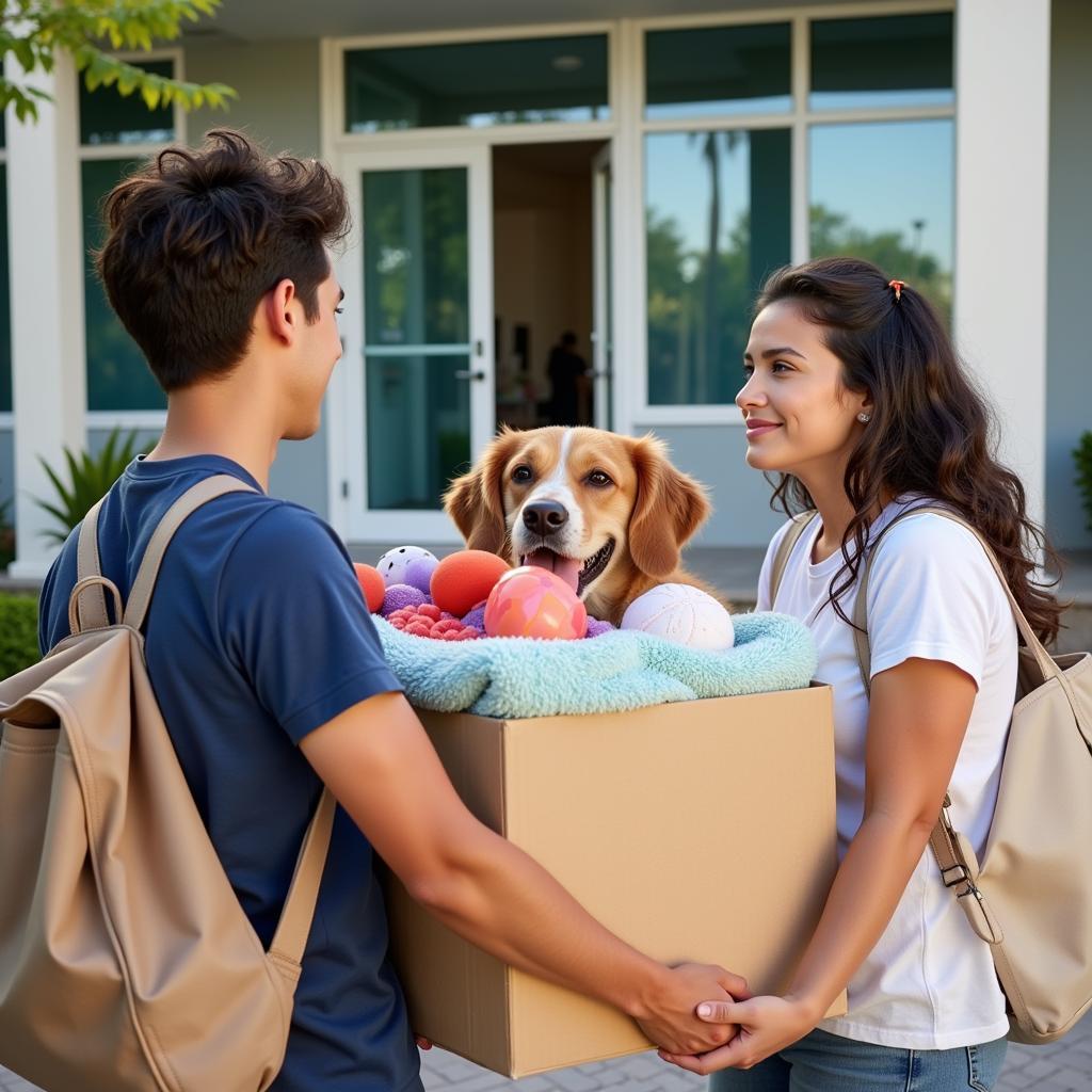 Donating Supplies to a Miami Animal Shelter