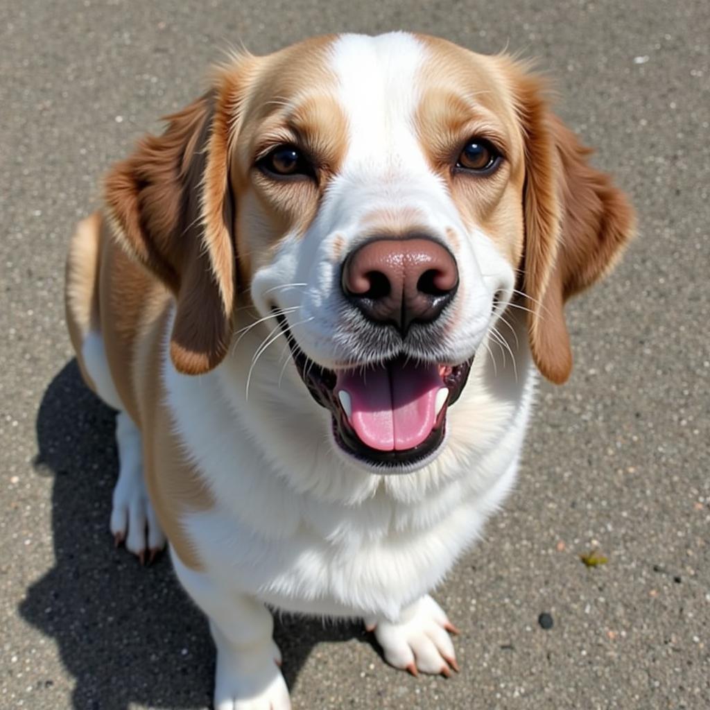 Happy dog at the Dorchester County Humane Society awaiting adoption