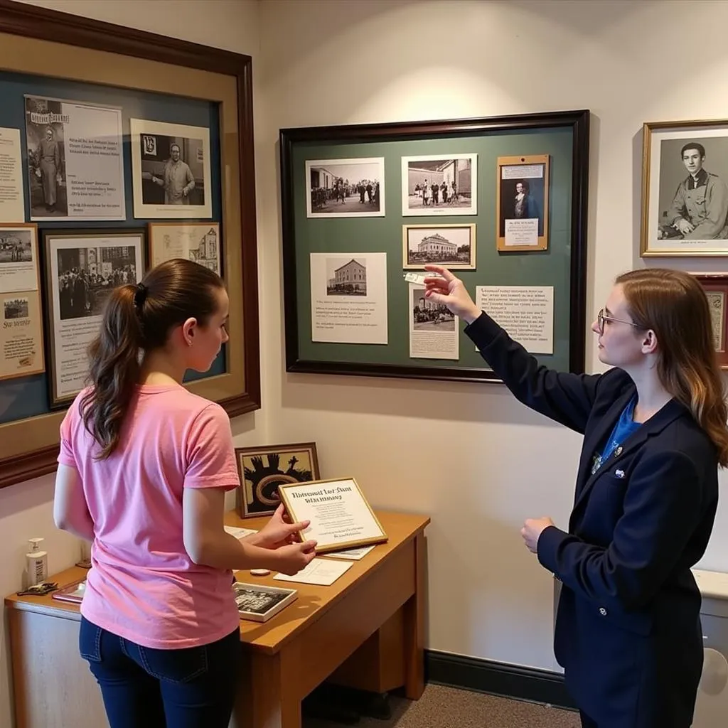 Interactive exhibit at the Dubois PA Historical Society