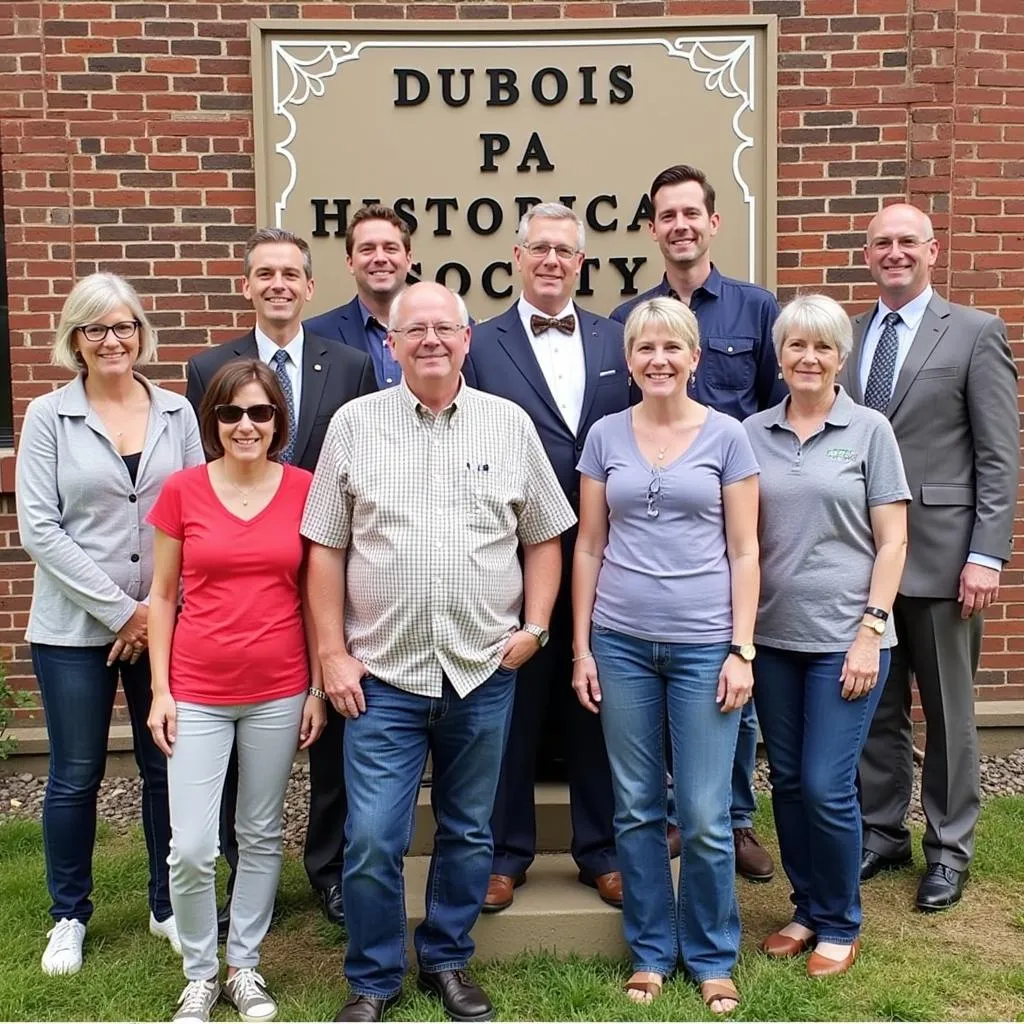 Volunteers at the Dubois PA Historical Society