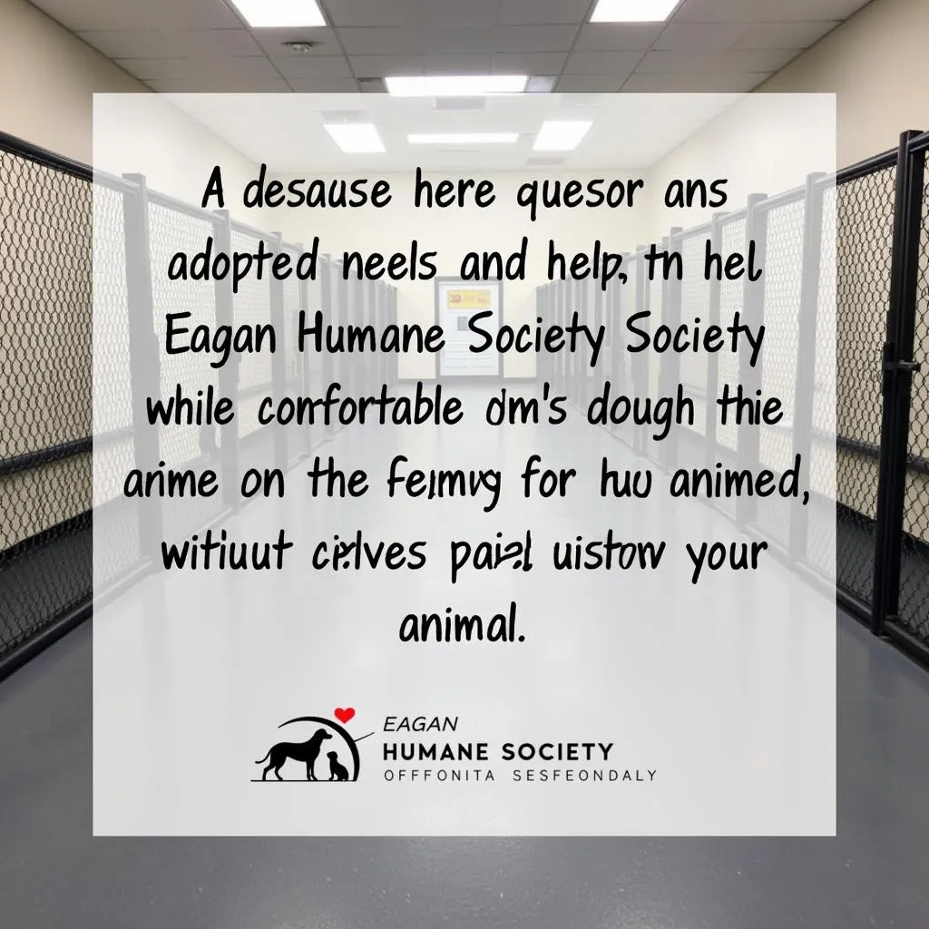 A spacious and clean kennel area at the Eagan Humane Society shelter.