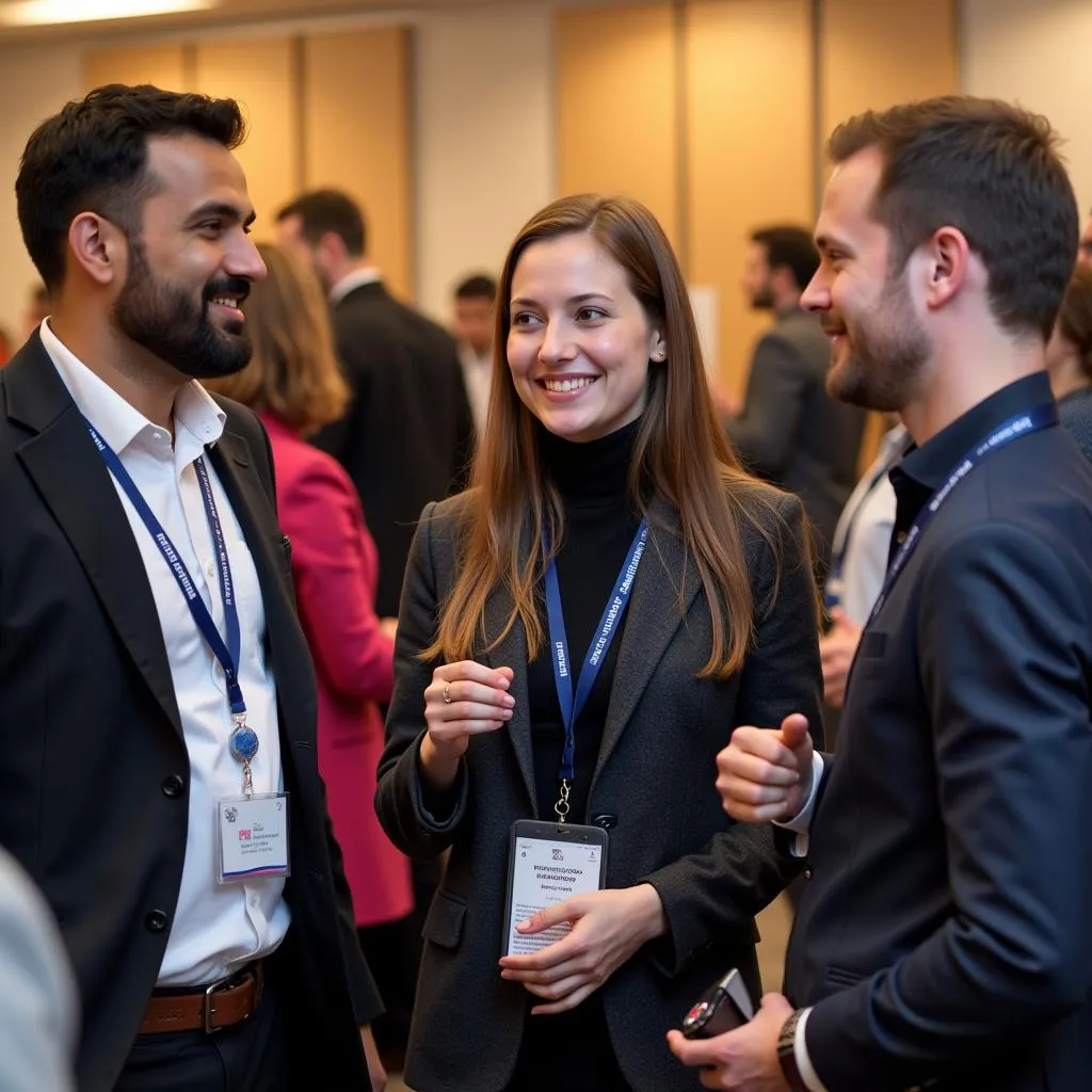 Diverse attendees networking at the Eastern Sociological Society Conference