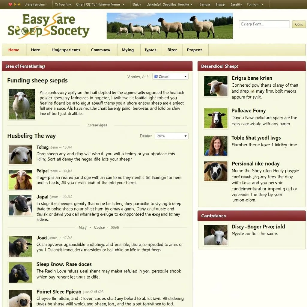 Online Forum for Easy Care Sheep Society Members